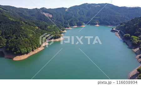 小石原川(上秋月湖)のドローン空撮 小石原川(上秋月湖)のドローン空撮 116038934