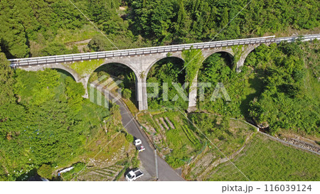 栗木野橋梁（金剛野橋）のドローン空撮 116039124