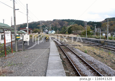 落部駅　JR落部駅　おとしべ　Otoshibe　H57　函館本線 116041320