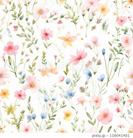 Vibrant Flowers Pop Against Calm Background 116041481