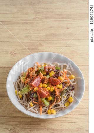 夏の味覚　蕎麦サラダ 116041748