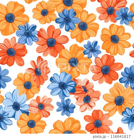 Repeating Pattern Creates Vibrant Design 116041817