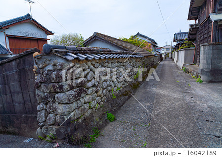 【重要伝統的建造物群保存地区】吉良川町　イシグロのある街並み5　高知県室戸市 116042189