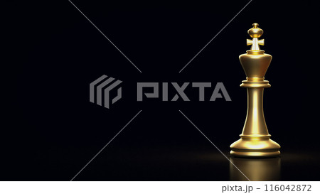 The King Chess for strategy or Business concept 3d rendering. The King Chess for strategy or Business concept 3d rendering. 116042872