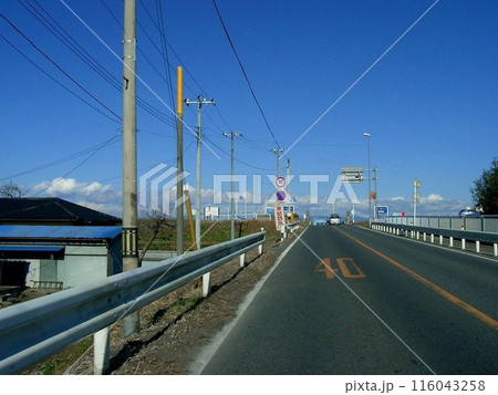 旧上武大橋南側 深谷から伊勢崎に向かう(2011.1.3) 歴史を刻んだ風景は 今は無き昭和の橋梁 116043258