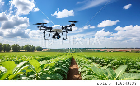 ドローン　スマート農業イメージ 116043538
