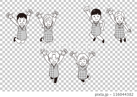 幼兒園老師跳躍 幼兒園老師跳躍 116044382