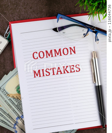 Common Mistakes, business motivational inspirational quotes, words COMMON MISTAKES 116044736