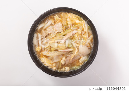 ねぎ塩豚バラ　卵あんかけ　うどん 116044891