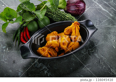 Indian cuisine - paneer pakora cheese Indian cuisine - paneer pakora cheese 116045410