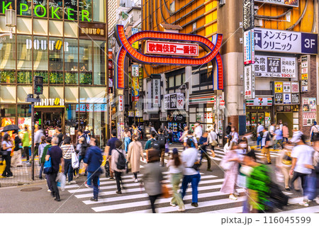日本の東京都市景観 インバウンド…まるで外国…外国人観光客らで大賑わいの歌舞伎町=31日 日本の東京都市景観 インバウンド…まるで外国…外国人観光客らで大賑わいの歌舞伎町=31日 116045599
