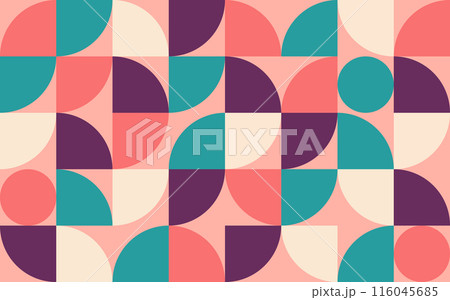Bauhaus, 1920s minimalist style, use of geometric shapes Bauhaus, 1920s minimalist style, use of geometric shapes 116045685