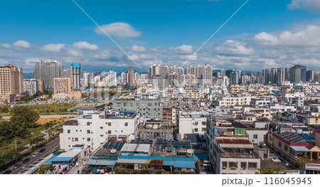 Aerial view of landscape in Sanya city, China Aerial view of landscape in Sanya city, China 116045945