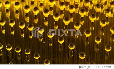 Abstract Splatter of Oil Golden Bubbles. Abstract Splatter of Oil Golden Bubbles. 116046666
