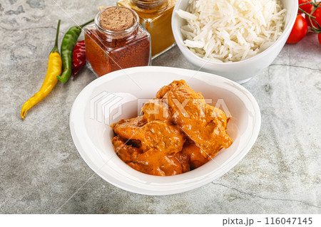 Indian cuisine - chicken butter masala 116047145