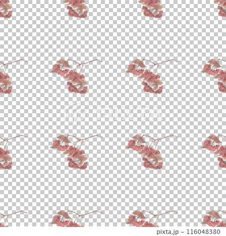 Cherry blossoms. Leaf plant of a botanical garden. Natural background. Botanical wallpaper. Beautiful watercolor illustration. Seamless pattern 116048380