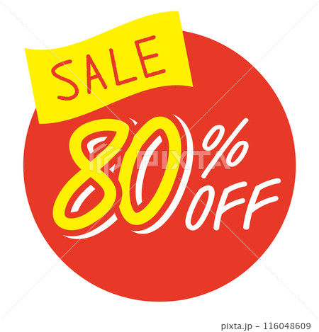 80%OFF セールアイコン 80%OFF セールアイコン 116048609