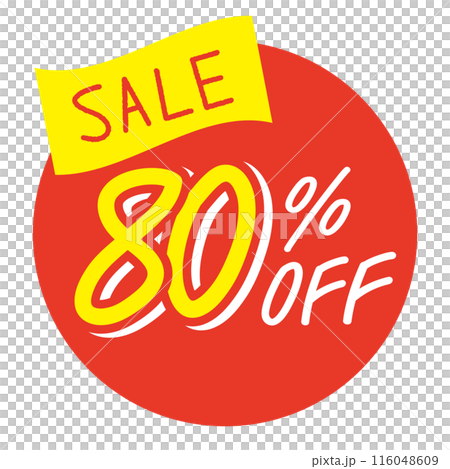 80%OFF セールアイコン 80%OFF セールアイコン 116048609
