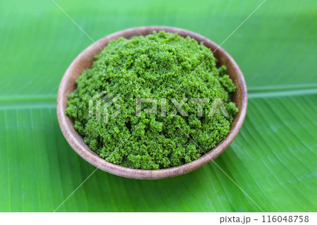 Wolffia globosa or swamp algae, water meal 116048758