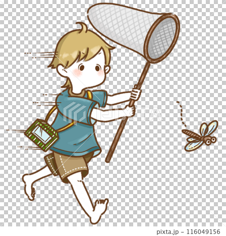 一個帶昆蟲的男孩 116049156