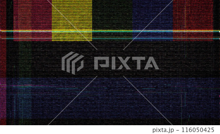 Pixelated texture. Digital errors on the screen. 116050425