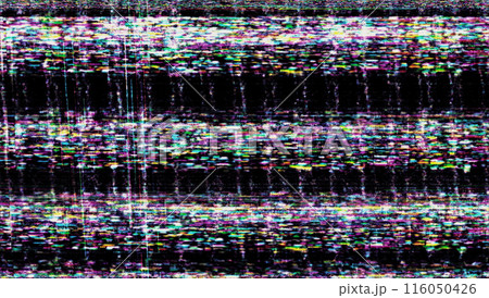Pixelated texture. Digital errors on the screen. 116050426