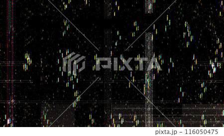 Pixelated texture. Digital errors on the screen. 116050475