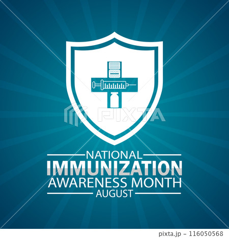 National Immunization Awareness Month August Vector illustration 116050568