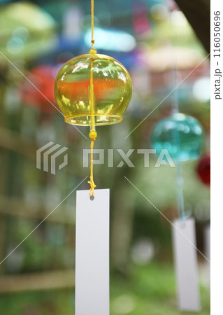神社のガラス風鈴 116050696
