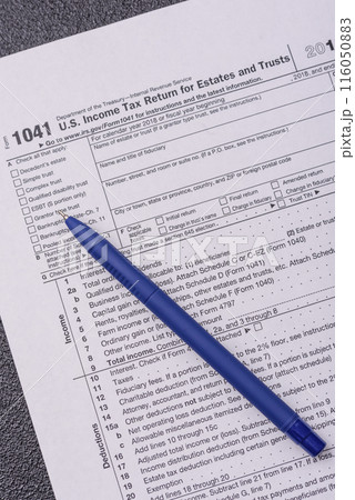 Fill out US tax form 1041 for verification and refund 116050883