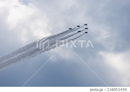 ブルーインパルスの航空ショー 116051430