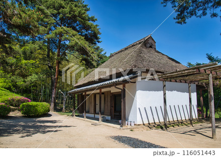 緑に囲まれた昔の茶屋旧松井家住宅主屋 116051443