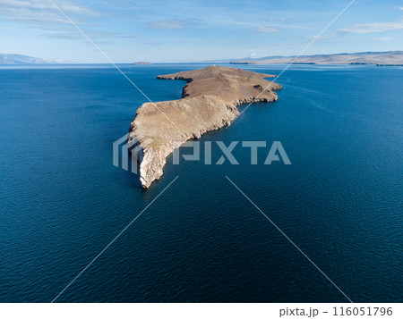 Lake Baikal. Ogoy Island. Warm autumn days. 116051796