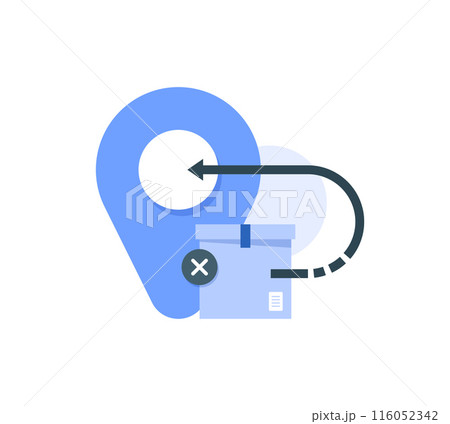 Product return concept,empty state ui, infographic, icon,flat design icon vector illustration Product return concept,empty state ui, infographic, icon,flat design icon vector illustration 116052342