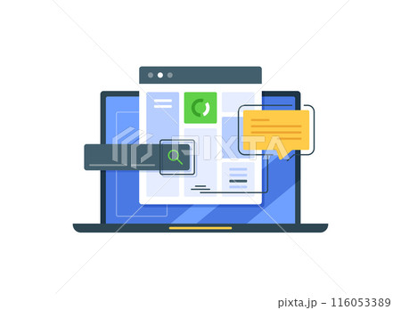 Concept of search engine with laptop computer search input stroke Concept of search engine with laptop computer search input stroke 116053389