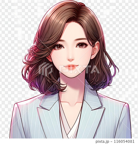 スーツを着た真面目そうな女性16 116054081