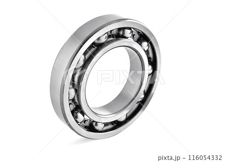 ball bearing on white background, selective focus ball bearing on white background, selective focus 116054332