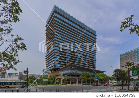 横浜みなとみらい21にあるウェスティンホテル横浜とアパートメントベイ横浜の外観 116054759