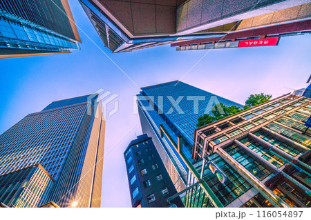 日本の東京都市景観　コレド室町テラス（COREDO室町テラス・日本橋室町三井タワー）などを望む 116054897