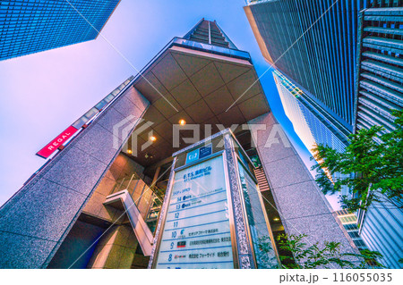 日本の東京都市景観 E.T.S室町ビルなどを望む 116055035