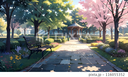 桜のある公園 116055352