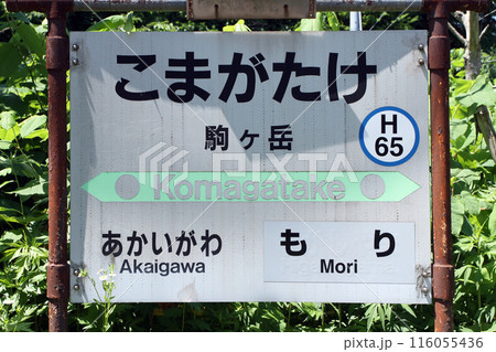 駒ヶ岳駅　JR駒ヶ岳駅　こまがたけ　Komagatake　H65　函館本線 116055436