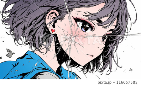 失恋して気落ちしている女の子