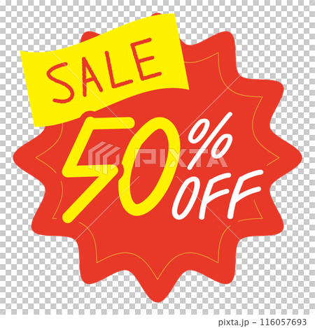 50% OFF sale icon 116057693