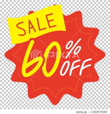 60% OFF sale icon 116057694