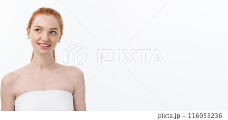 Natural Beauty Portrait. Beautiful Spa Woman . Perfect Fresh Skin. Natural Beauty Portrait. Beautiful Spa Woman . Perfect Fresh Skin. 116058236