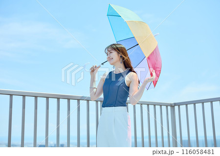 夏の女性ポートレート 夏の女性ポートレート 116058481