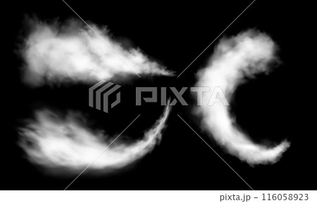 White smog effect steam powder explosion set on black gray checkered background vector White smog effect steam powder explosion set on black gray checkered background vector 116058923