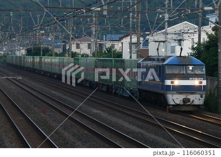 EF210-300牽引福山通運コンテナ列車 東海道貨物線 EF210-300牽引福山通運コンテナ列車 東海道貨物線 116060351