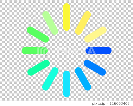 冷色加載圖示的插圖 冷色加載圖示的插圖 116063405